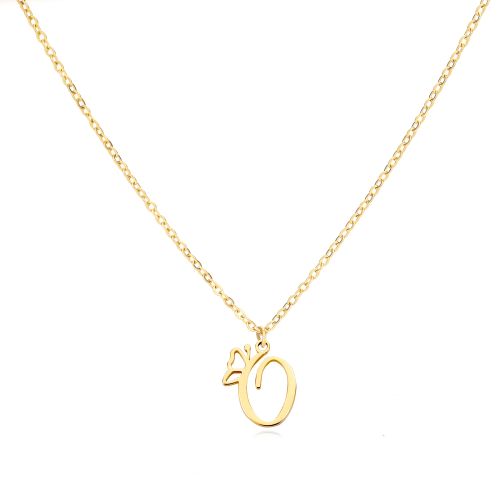 HPTOTMG Stainless Steel Pendant Necklace - Trendy & Durable Design - O