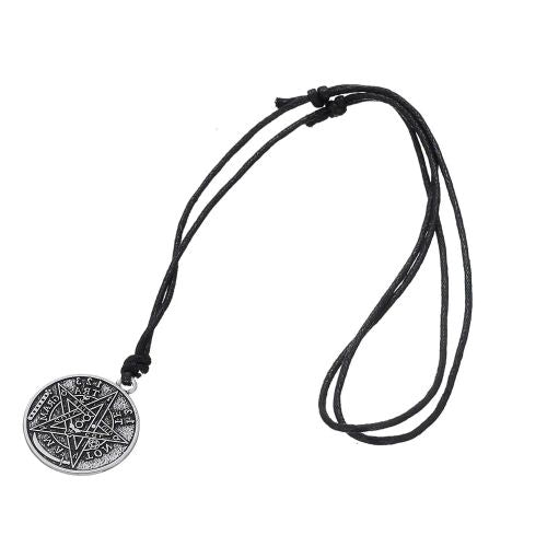 Skyrim Vintage Tetragrammaton Pendant Necklace - Unique Fashion Accessory - Rope Chain