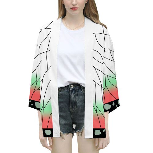 Demon Slayer Kimono Haori - Japanese Anime Print Cosplay Costume Set