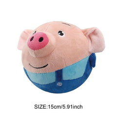 Interactive Plush Dog Toy - Self-Moving & Chewable Fun Ball