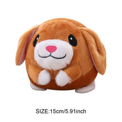 Interactive Plush Dog Toy - Self-Moving & Chewable Fun Ball