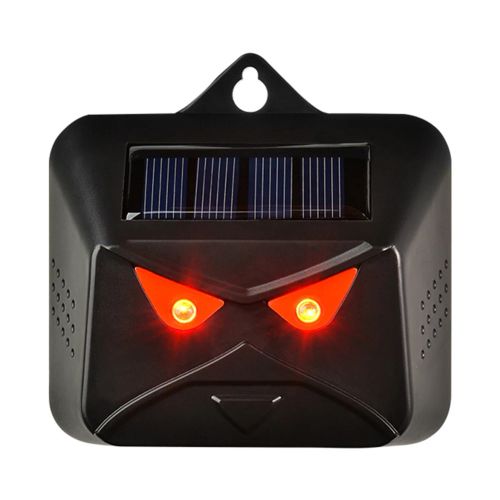 Animal Repeller - Effective Solar Power & Compact Design for Pest Control - black