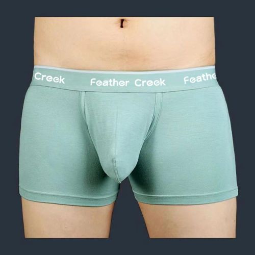 Comfortable Boxer Shorts with Large Pockets - Men’s Underwear - Turquoise / L36cm