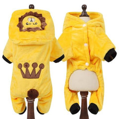 Cosplay Pet Clothes - Coral Fleece Animal Costumes for Small Dogs & Cats