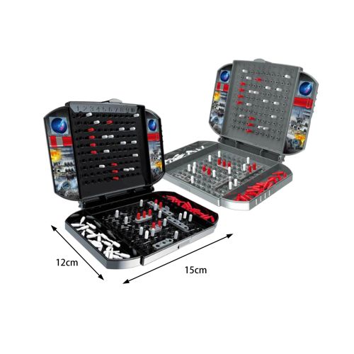 Sea Battle Game - Durable Indoor Strategy Board Game for Family Fun - 2 Board Games