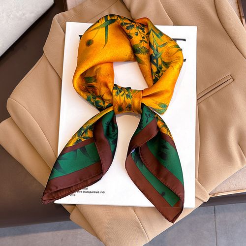 JTVOVO Multifunctional Polyester Scarf - Stylish 70x70cm Accessory - JNC268-01 / 70x70cm
