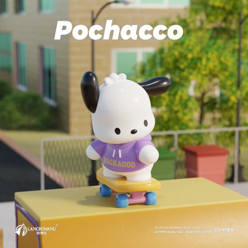 LANGBOWANG Pochacco Action Figure - Fun Desktop Ornament for All Ages