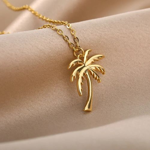 HPTOTMG Stainless Steel Pendant Necklace - Stylish & Durable Jewelry - flower-1