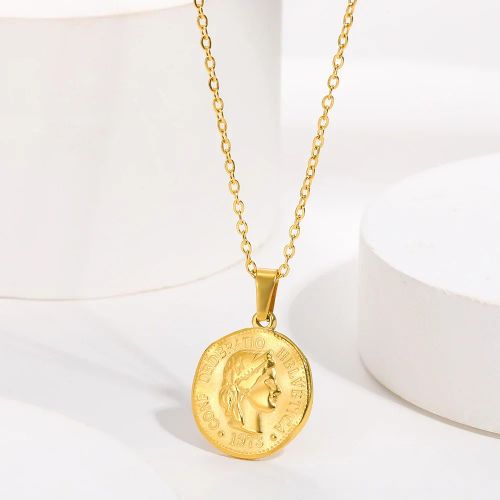 HPTOTMG Stainless Steel Pendant Necklace - Stylish & Durable Jewelry