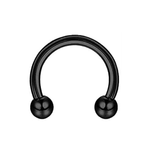 Spike Septum Rings - Fashionable Stainless Steel Snake Bite Lip Rings - 1.2x10mm / B