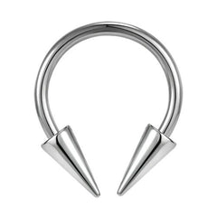 Spike Septum Rings - Fashionable Stainless Steel Snake Bite Lip Rings