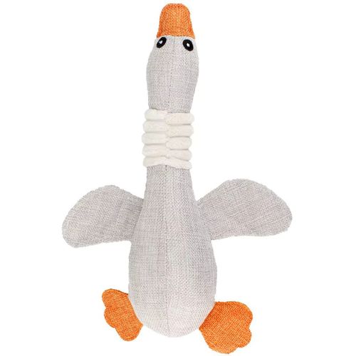 Interactive Plush Dog Toy - Chew-Resistant & Engaging Companion - grey