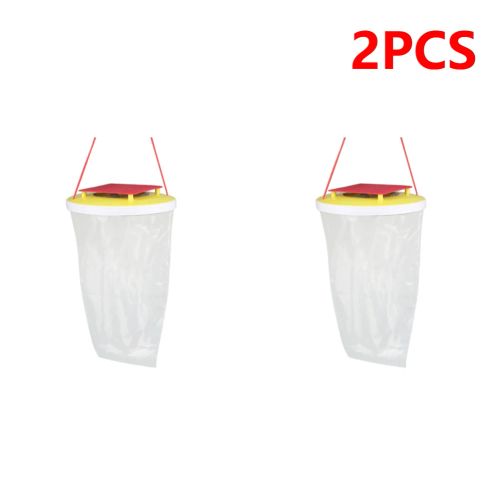 Effective Eco-Friendly Fly Trap for Outdoor Pest Control - Disposable Bug Catcher - 2 PCS