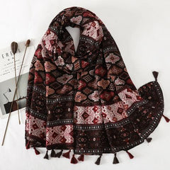 RUNMEIFA Fashionable Leopard Print Scarf - Stylish Decoration - 180x90cm - QMD425-04