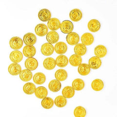 WEIGAO 50pcs Plastic Pirates Gold Coins for Party Games & Decorations - 50pcs Gold Coin