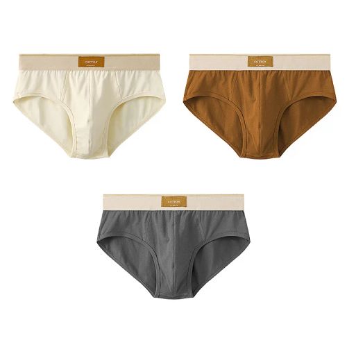 Breathable Cotton Underwear - Comfort Fit Men’s Briefs in Multicolour