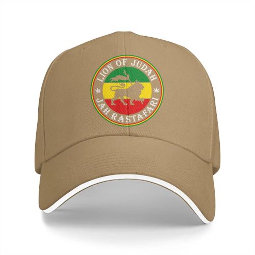 Rasta Lion of Judah Snapback Cap - Adjustable Cotton Baseball Hat