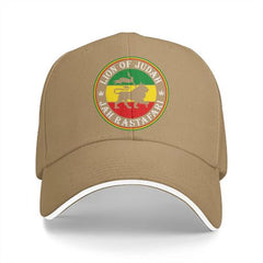 Rasta Lion of Judah Snapback Cap - Adjustable Cotton Baseball Hat
