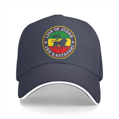 Rasta Lion of Judah Snapback Cap - Adjustable Cotton Baseball Hat