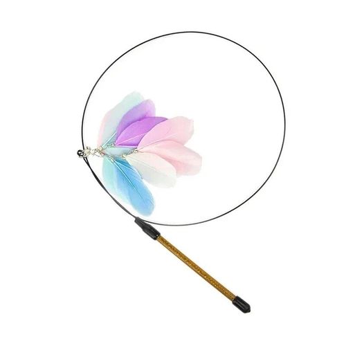 Luxury Feather Cat Toy - Interactive Play & Strong Suction Base