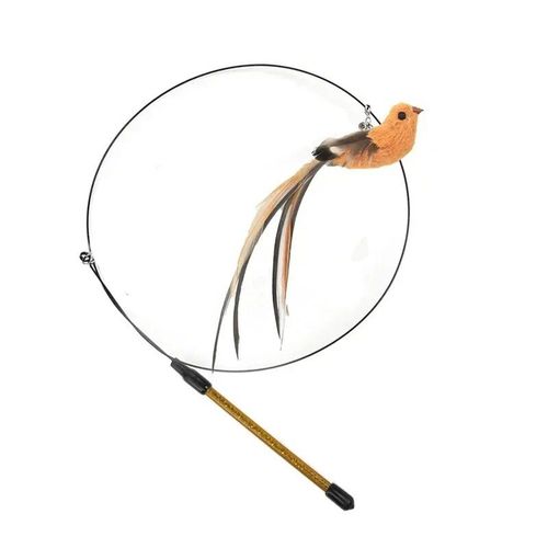 Luxury Feather Cat Toy - Interactive Play & Strong Suction Base - D-handheld