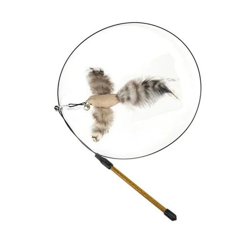 Luxury Feather Cat Toy - Interactive Play & Strong Suction Base
