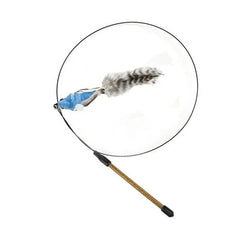 Luxury Feather Cat Toy - Interactive Play & Strong Suction Base