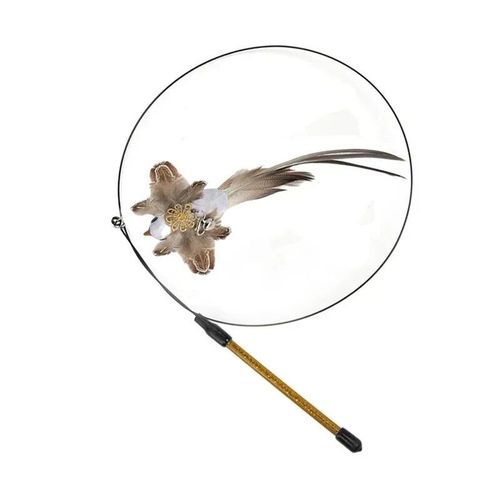 Luxury Feather Cat Toy - Interactive Play & Strong Suction Base