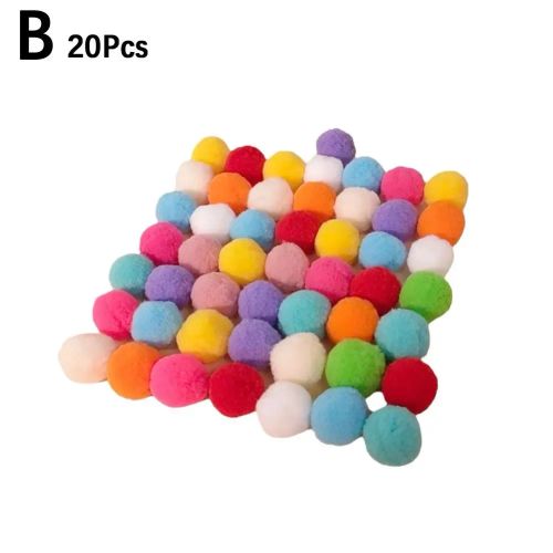 KITPIPI Silent Plush Ball Launcher - Engaging Cat Toy Set - Only Balls