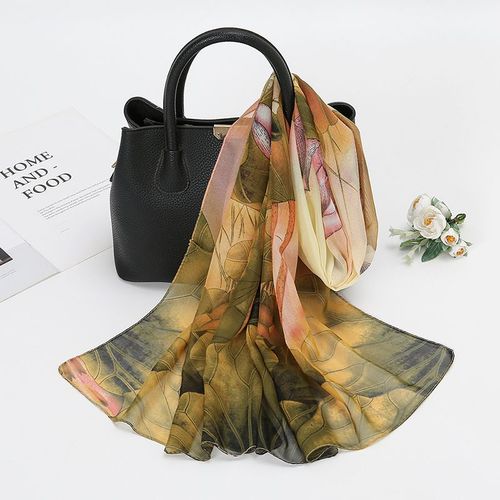 LAVEN Floral Scarf with Sun Protection - Fashionable Accessory - 04