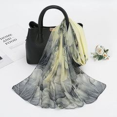 LAVEN Floral Scarf with Sun Protection - Fashionable Accessory