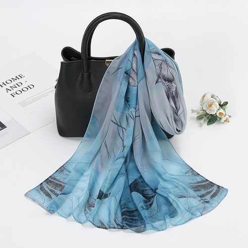 LAVEN Floral Scarf with Sun Protection - Fashionable Accessory