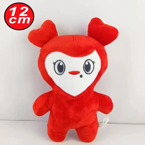 MINISO Plush Animal Keychain - Cute Gift for Fans - 9pcs Korean Plush Toy Set - momo 12cm 03