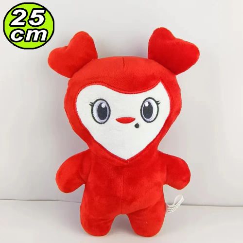 MINISO Plush Animal Keychain - Cute Gift for Fans - 9pcs Korean Plush Toy Set - momo 25cm 03