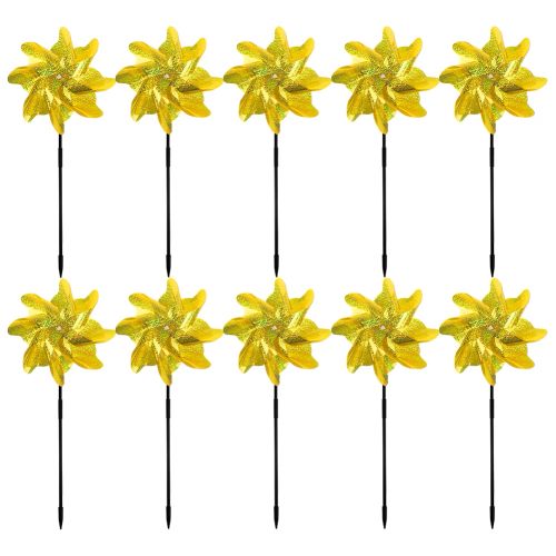HUAN-Qzta Bird Repeller Windmill - Effective Solution for Pest Control - 10pcs Gold
