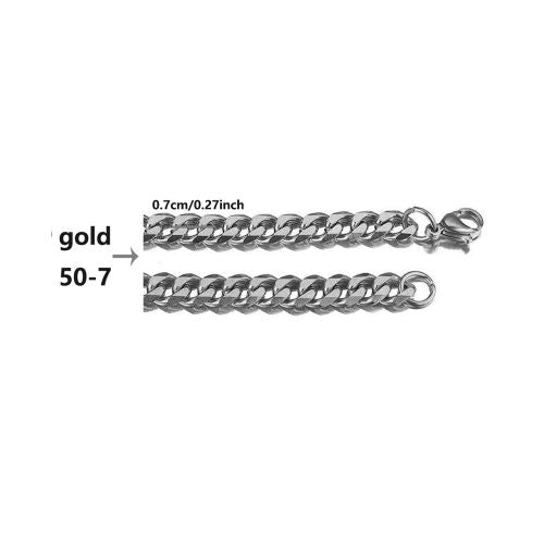 Stainless Steel Grinding Chain Necklace - Durable & Stylish Accessory