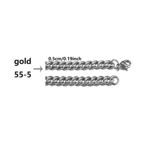 Stainless Steel Grinding Chain Necklace - Durable & Stylish Accessory - 5-55cm