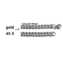 Stainless Steel Grinding Chain Necklace - Durable & Stylish Accessory