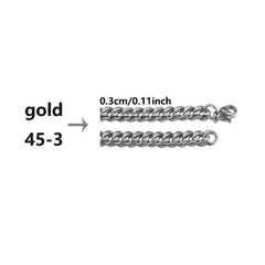 Stainless Steel Grinding Chain Necklace - Durable & Stylish Accessory