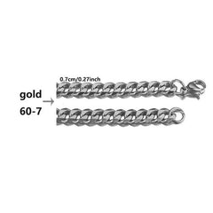 Stainless Steel Grinding Chain Necklace - Durable & Stylish Accessory