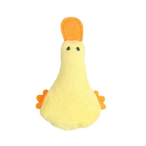 Gumay Plush Catnip Duck Toy - Interactive Fun for Cats - Soft Plush Toy - Yellow 12.5X7.5CM