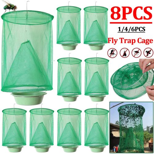 Reusable Flies Catcher Net - Eco-Friendly Pest Control Tool for Gardens - 2PCS