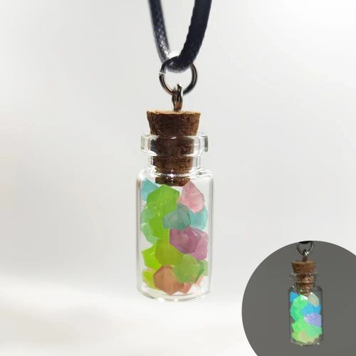 Blue Ghost Pendant Necklace - Unique Design & Fashionable Accessory - Rust Red
