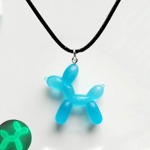 Blue Ghost Pendant Necklace - Unique Design & Fashionable Accessory