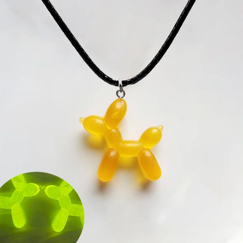 Blue Ghost Pendant Necklace - Unique Design & Fashionable Accessory