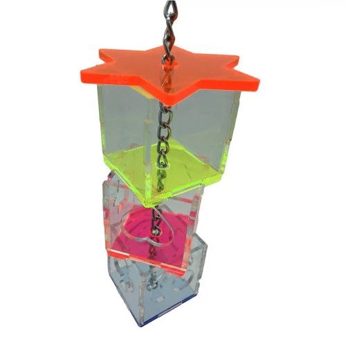 Fashionable Bird Toy for Parrots - Enhances Flexibility and Fun - WHITE