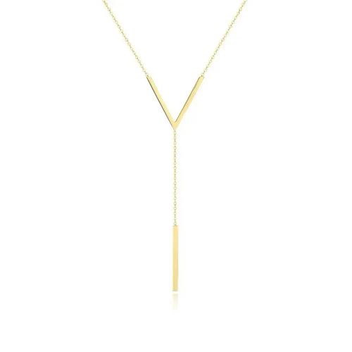 V Necklace - Stylish Minimalist Design for Everyday Elegance