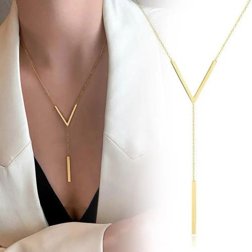 V Necklace - Stylish Minimalist Design for Everyday Elegance