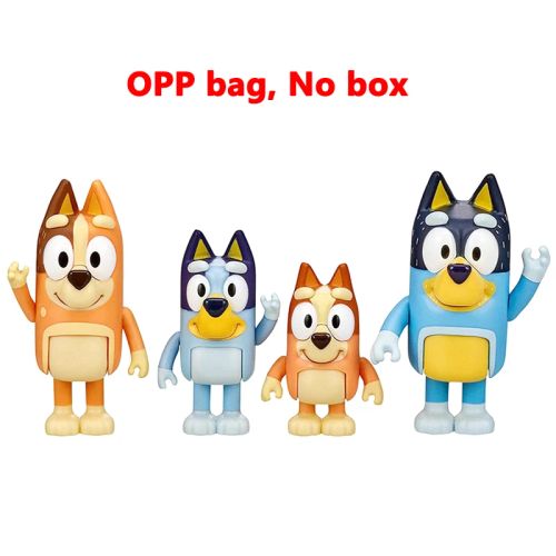 Bluey Action Figure Toy Set - PVC Collectibles for Kids’ Playtime - A-bagged