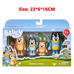 Bluey Action Figure Toy Set - PVC Collectibles for Kids’ Playtime